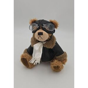 Brass Button Bears Ralph The Bear of Friendship Aviator Pilot Teddy Bear 9"